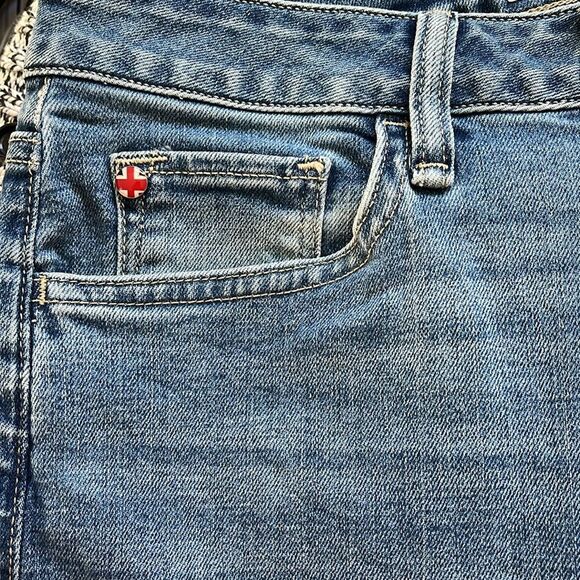 Hudson Heidi High-Rise Flare Bubbly Jeans Blue Size 27 - Picture 3 of 6